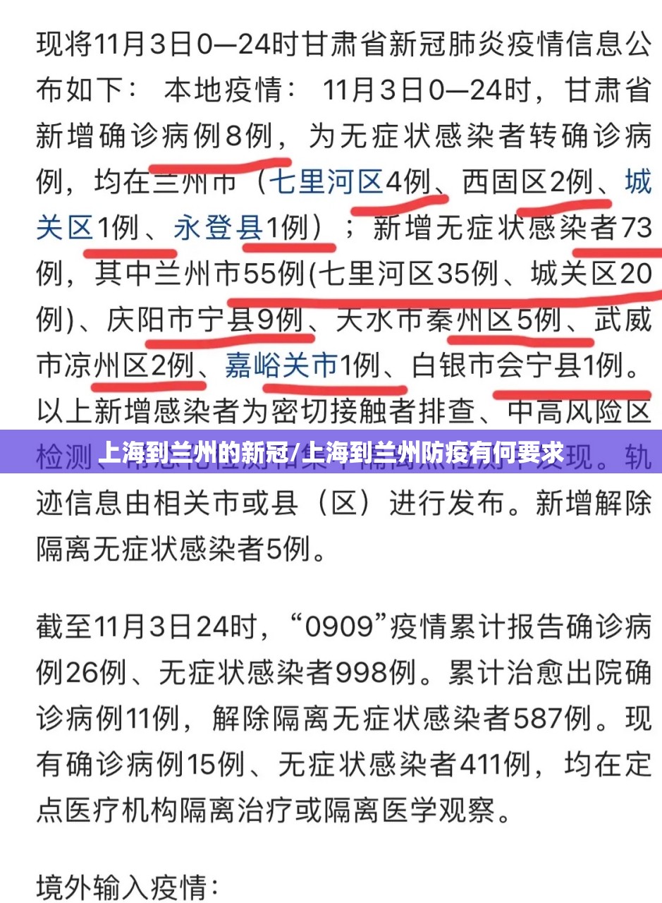 上海到兰州的新冠/上海到兰州防疫有何要求