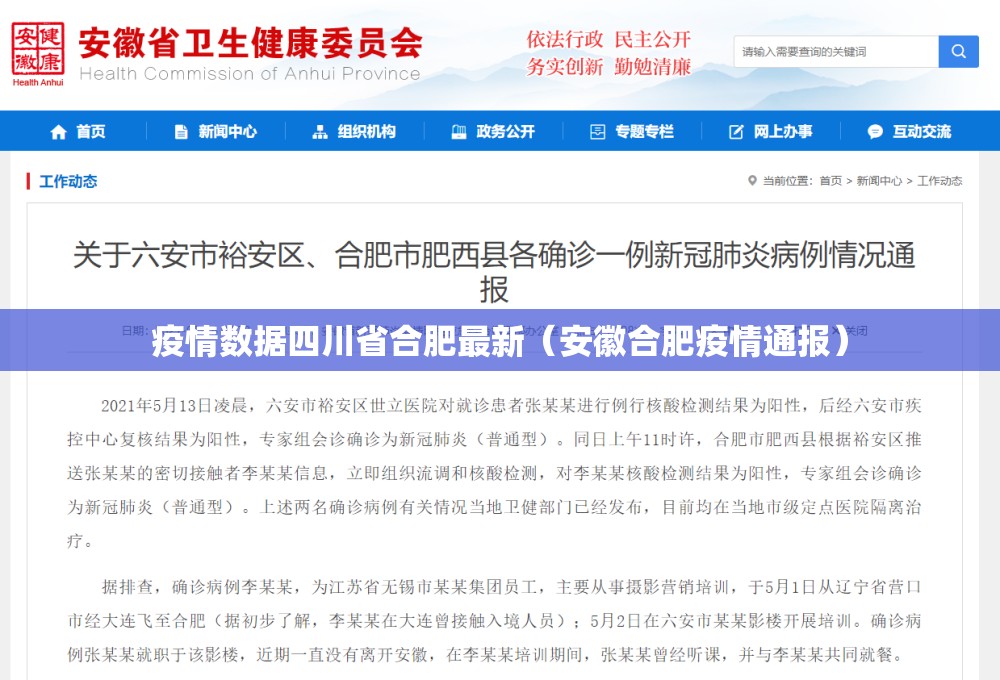 疫情数据四川省合肥最新（安徽合肥疫情通报）