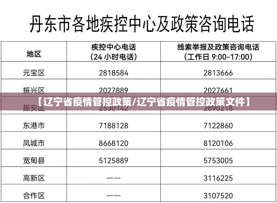 【辽宁省疫情管控政策/辽宁省疫情管控政策文件】
