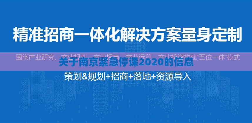 关于南京紧急停课2020的信息