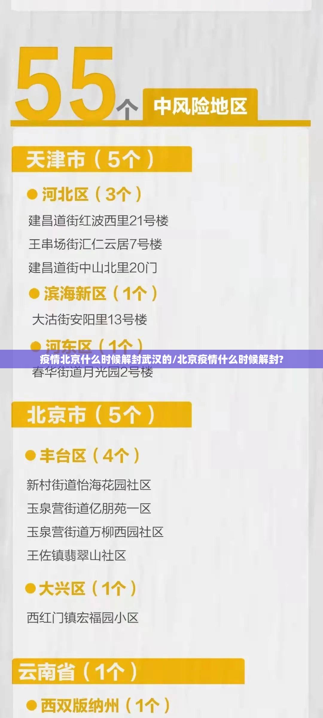 疫情北京什么时候解封武汉的/北京疫情什么时候解封?
