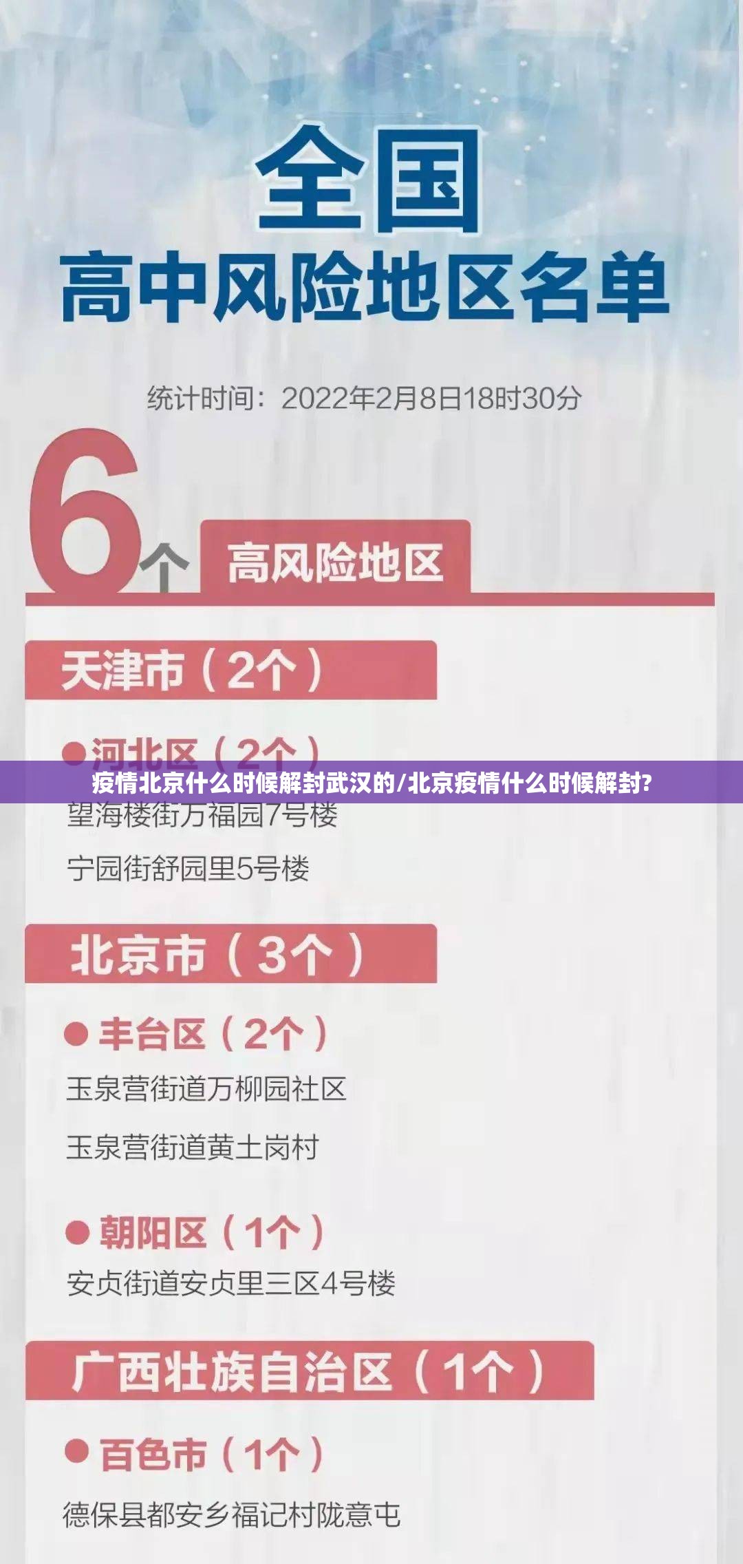 疫情北京什么时候解封武汉的/北京疫情什么时候解封?