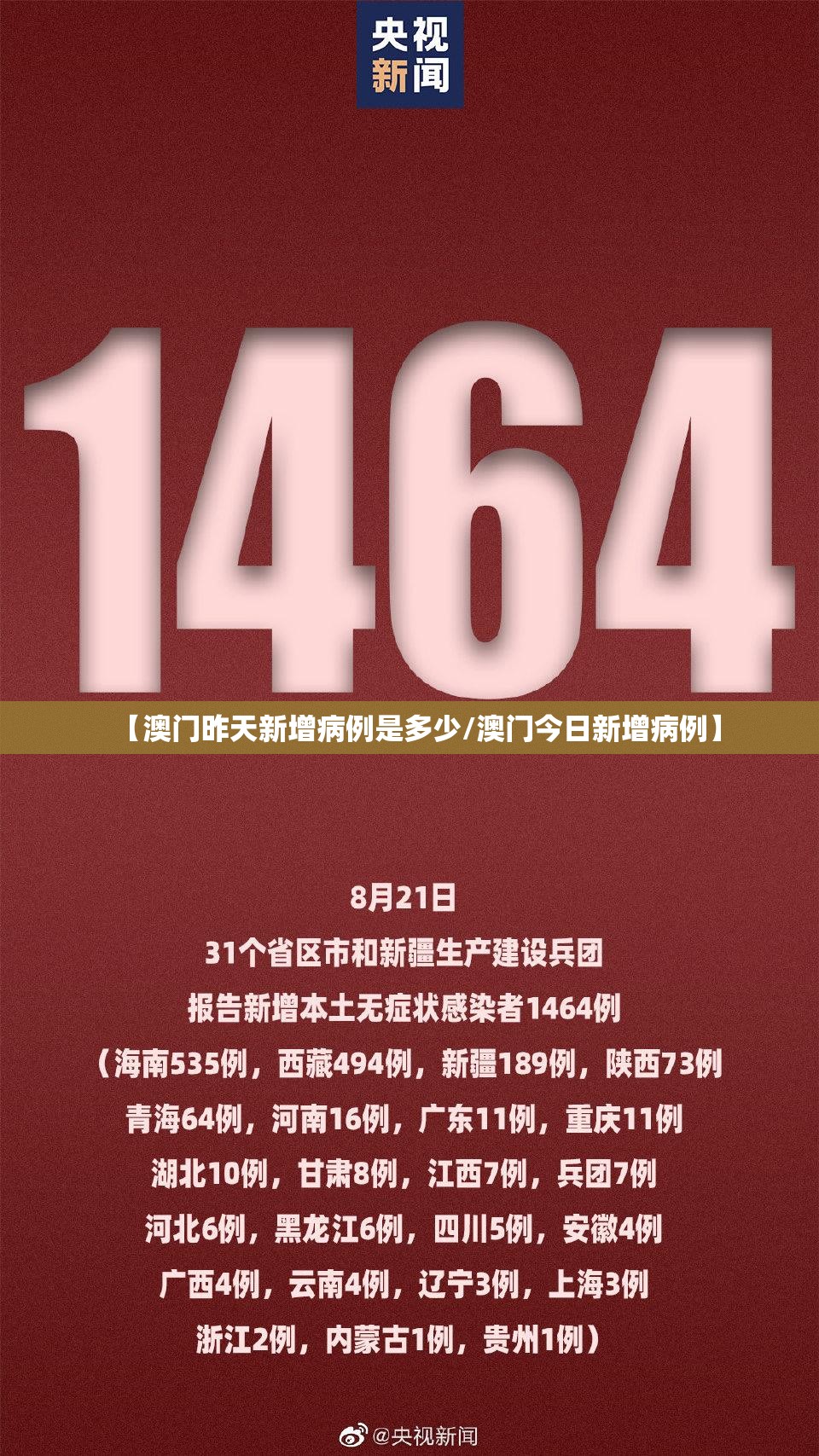 【澳门昨天新增病例是多少/澳门今日新增病例】