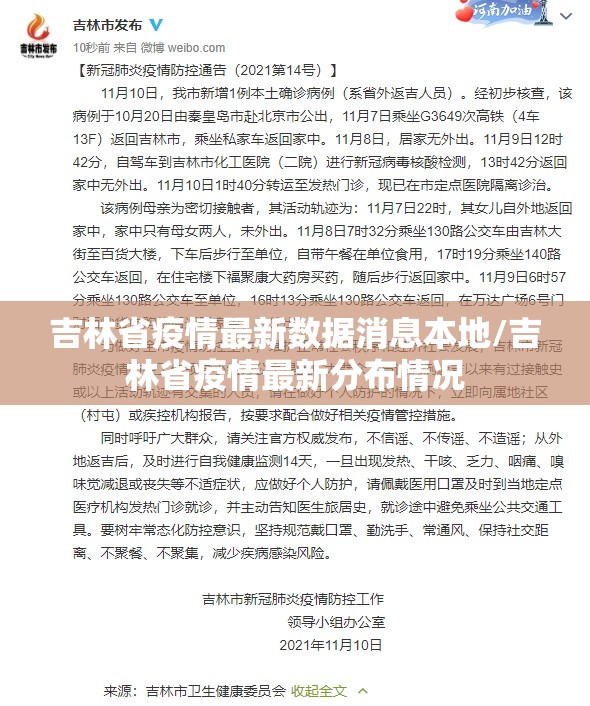 吉林省疫情最新数据消息本地/吉林省疫情最新分布情况