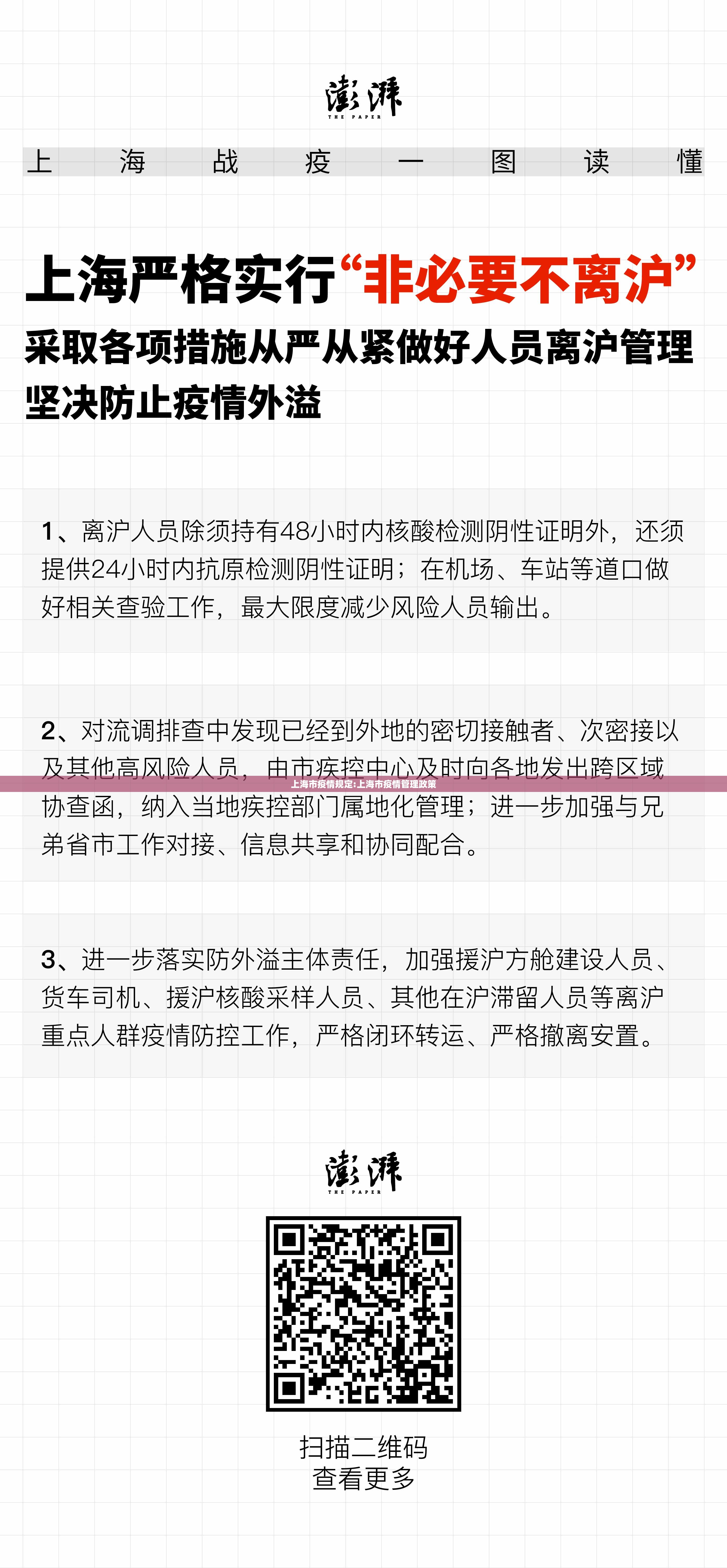 上海市疫情规定:上海市疫情管理政策