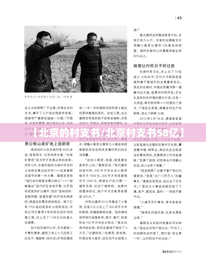 【北京的村支书/北京村支书58亿】
