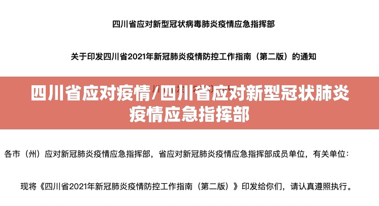 四川省应对疫情/四川省应对新型冠状肺炎疫情应急指挥部