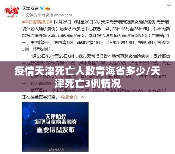 疫情天津死亡人数青海省多少/天津死亡3例情况