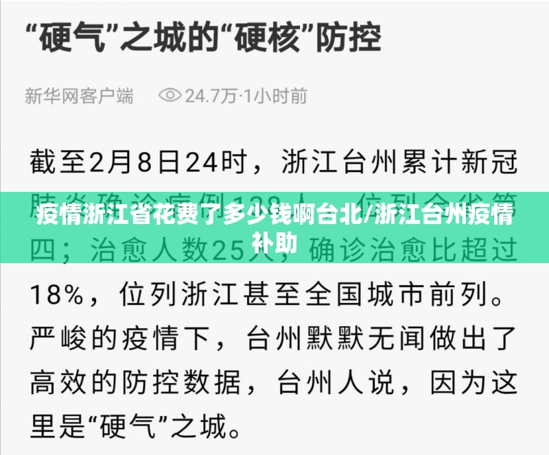 疫情浙江省花费了多少钱啊台北/浙江台州疫情补助
