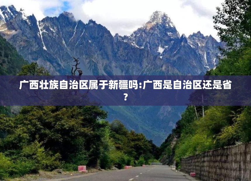 广西壮族自治区属于新疆吗:广西是自治区还是省?
