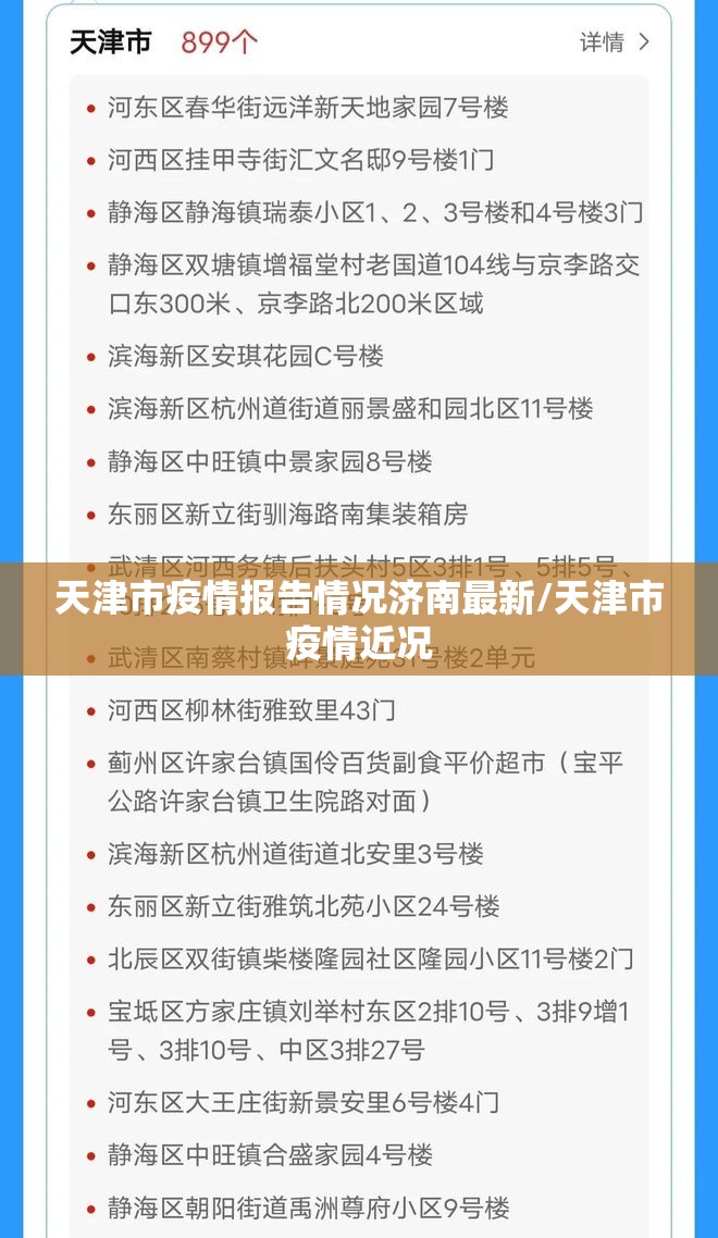 天津市疫情报告情况济南最新/天津市疫情近况