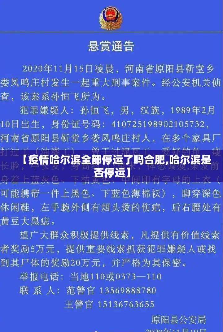【疫情哈尔滨全部停运了吗合肥,哈尔滨是否停运】