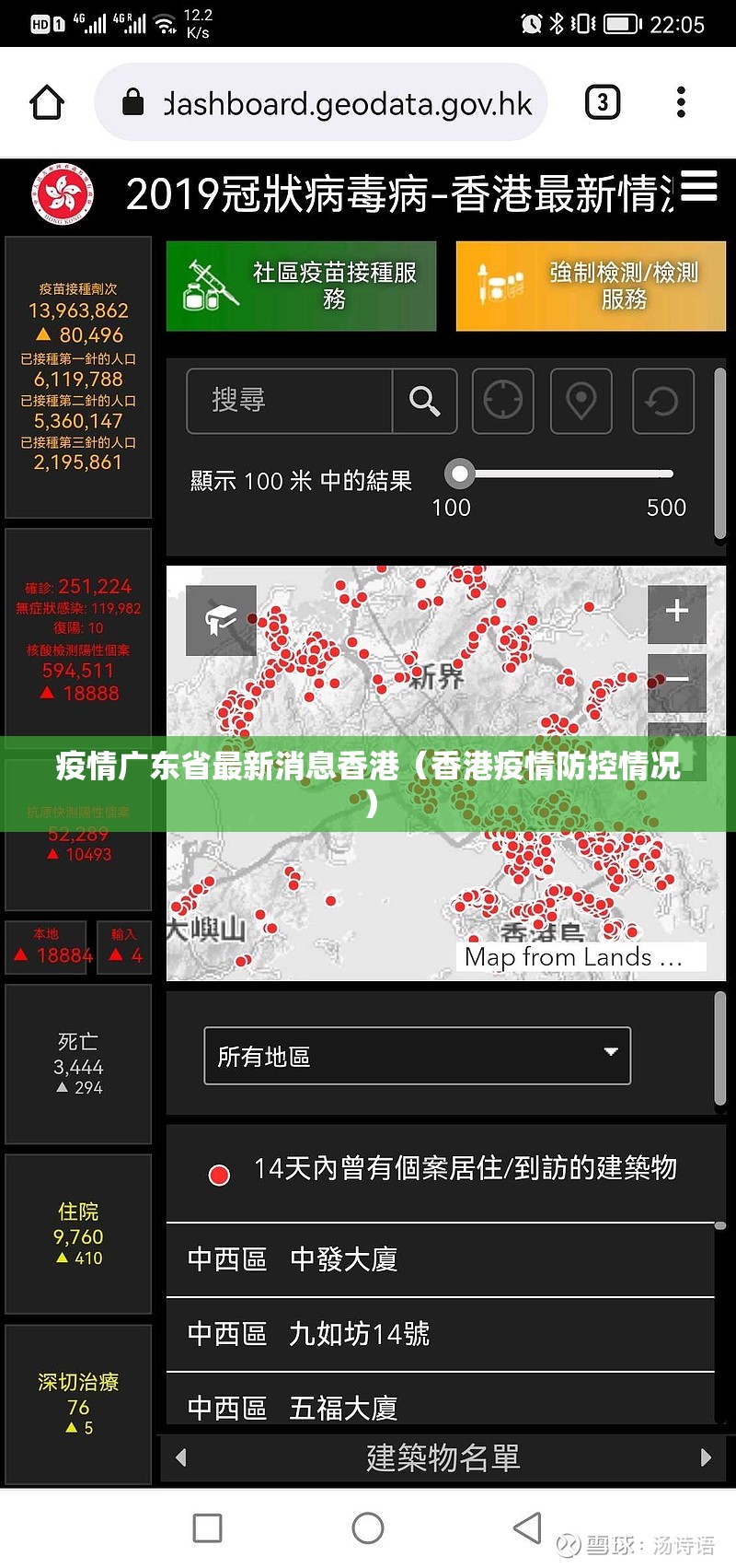 疫情广东省最新消息香港（香港疫情防控情况）