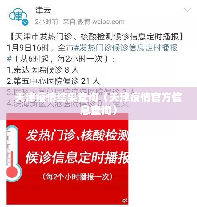 天津疫情结果查询（天津疫情官方信息查询）