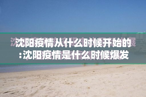 沈阳疫情从什么时候开始的:沈阳疫情是什么时候爆发的