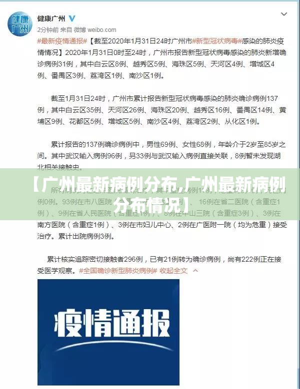 【广州最新病例分布,广州最新病例分布情况】