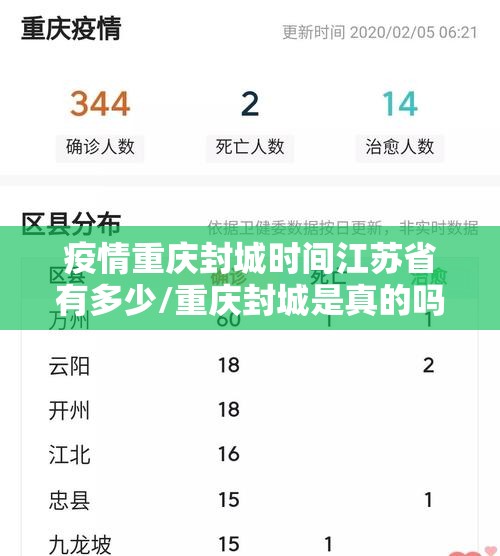 疫情重庆封城时间江苏省有多少/重庆封城是真的吗20201129