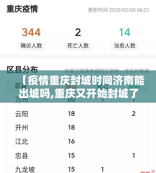 【疫情重庆封城时间济南能出城吗,重庆又开始封城了吗】