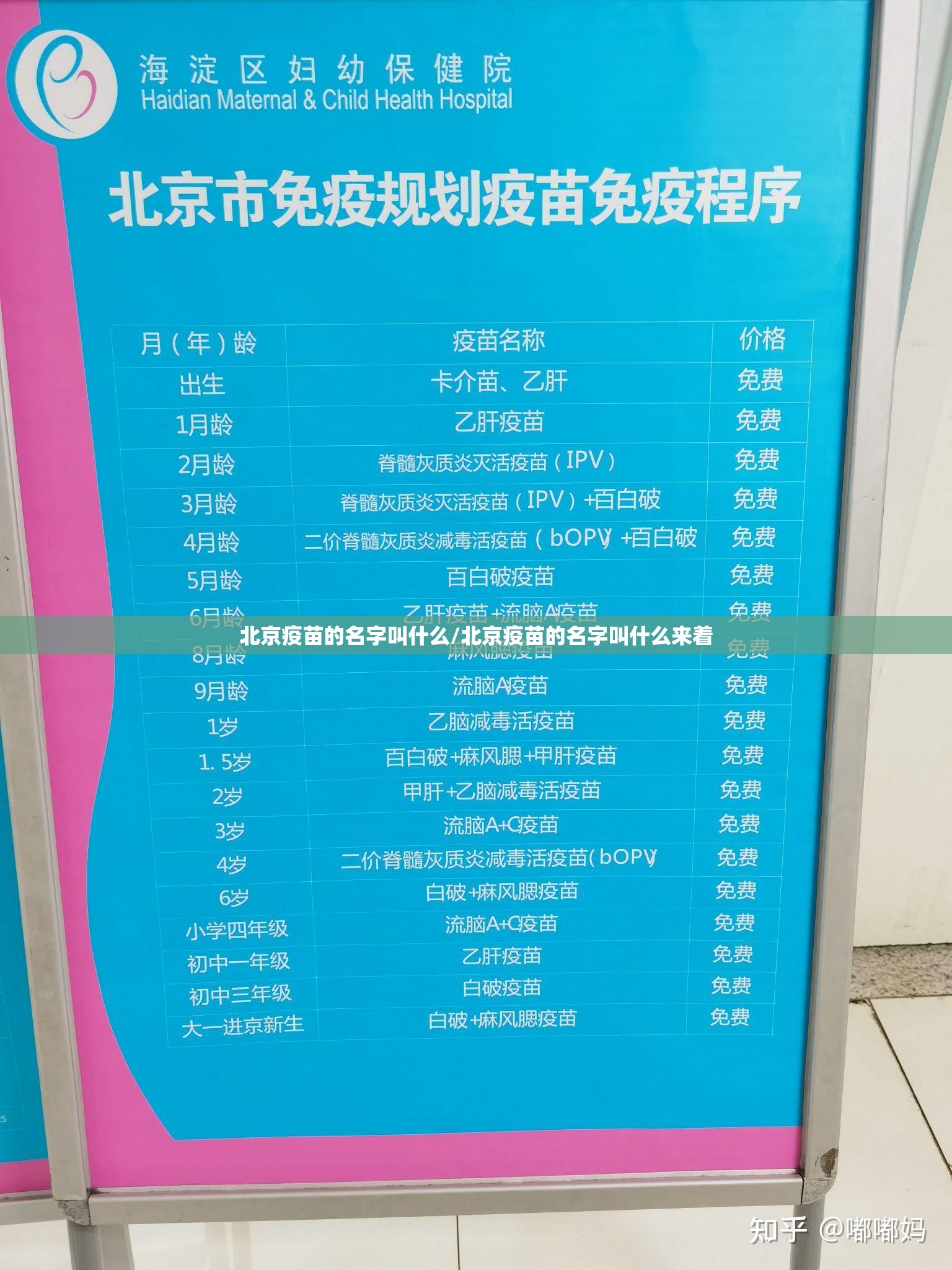 北京疫苗的名字叫什么/北京疫苗的名字叫什么来着