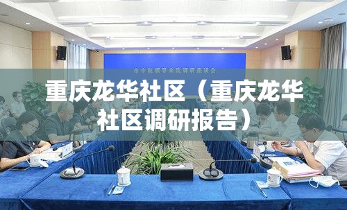 重庆龙华社区（重庆龙华社区调研报告）
