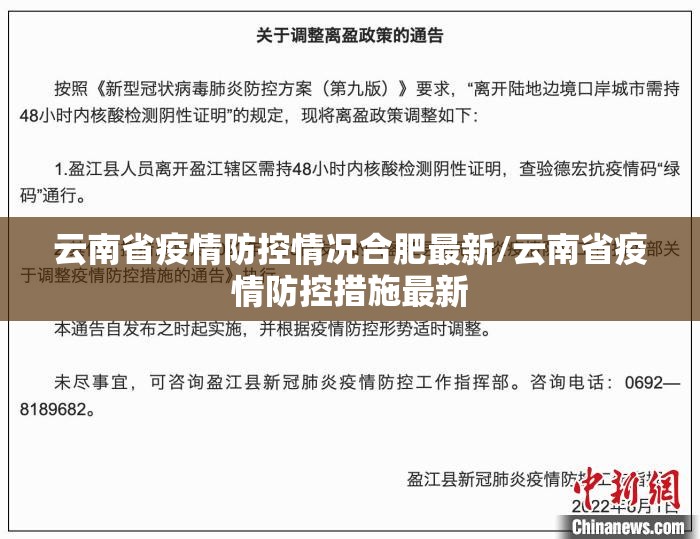 云南省疫情防控情况合肥最新/云南省疫情防控措施最新