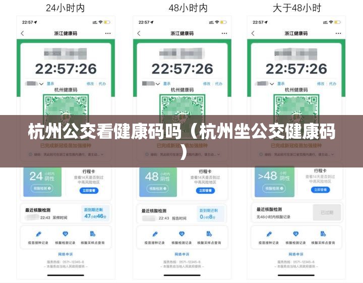 杭州公交看健康码吗（杭州坐公交健康码）