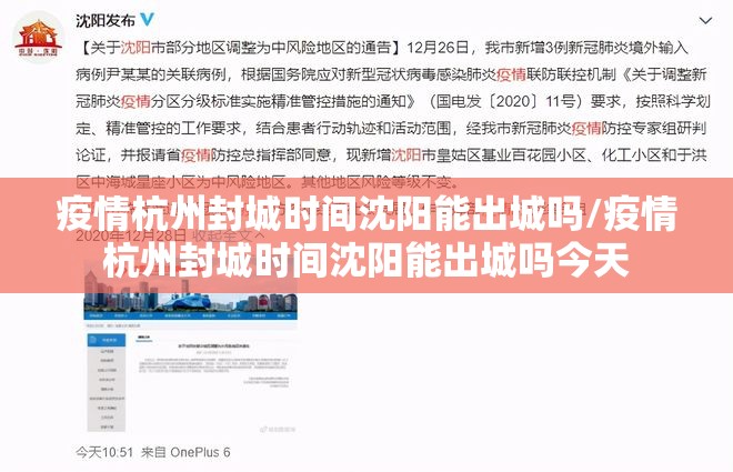 疫情杭州封城时间沈阳能出城吗/疫情杭州封城时间沈阳能出城吗今天