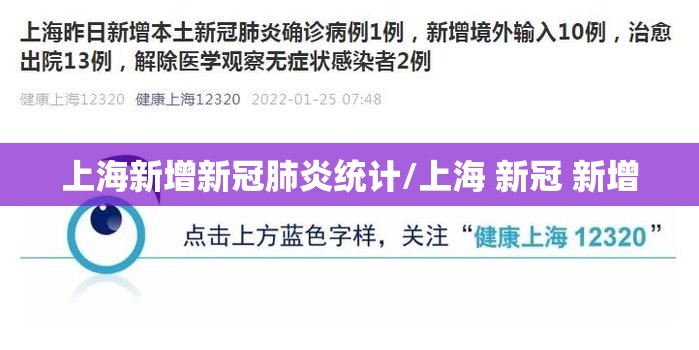 上海新增新冠肺炎统计/上海 新冠 新增