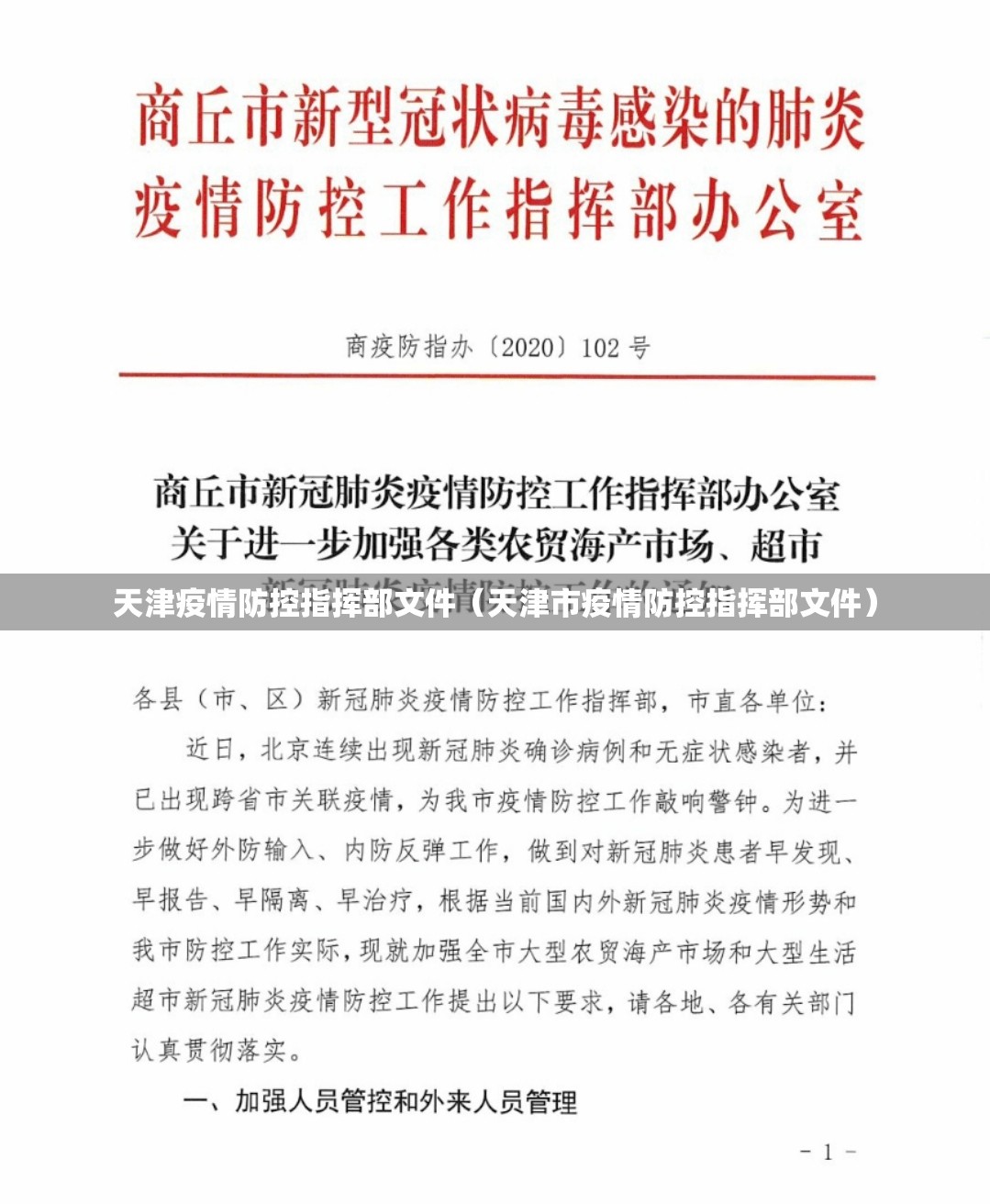 天津疫情防控指挥部文件（天津市疫情防控指挥部文件）