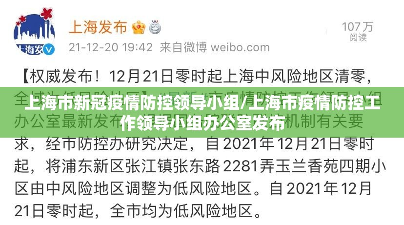 上海市新冠疫情防控领导小组/上海市疫情防控工作领导小组办公室发布