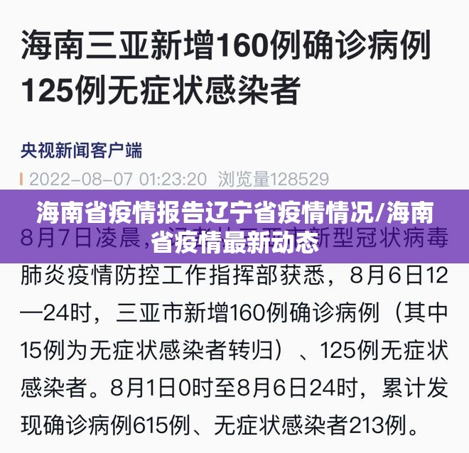 海南省疫情报告辽宁省疫情情况/海南省疫情最新动态