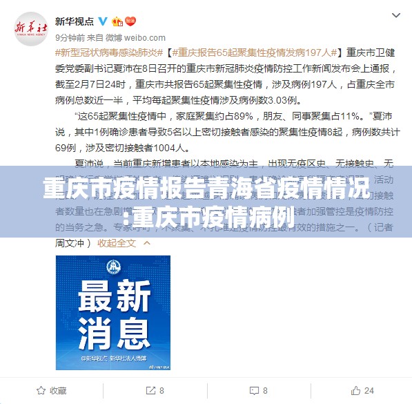重庆市疫情报告青海省疫情情况:重庆市疫情病例