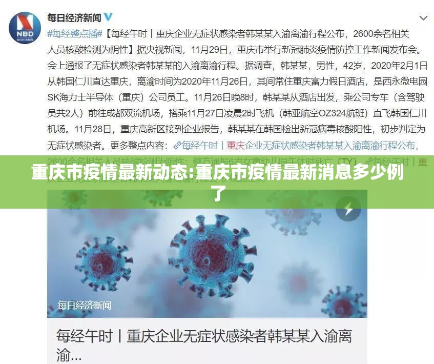 重庆市疫情最新动态:重庆市疫情最新消息多少例了