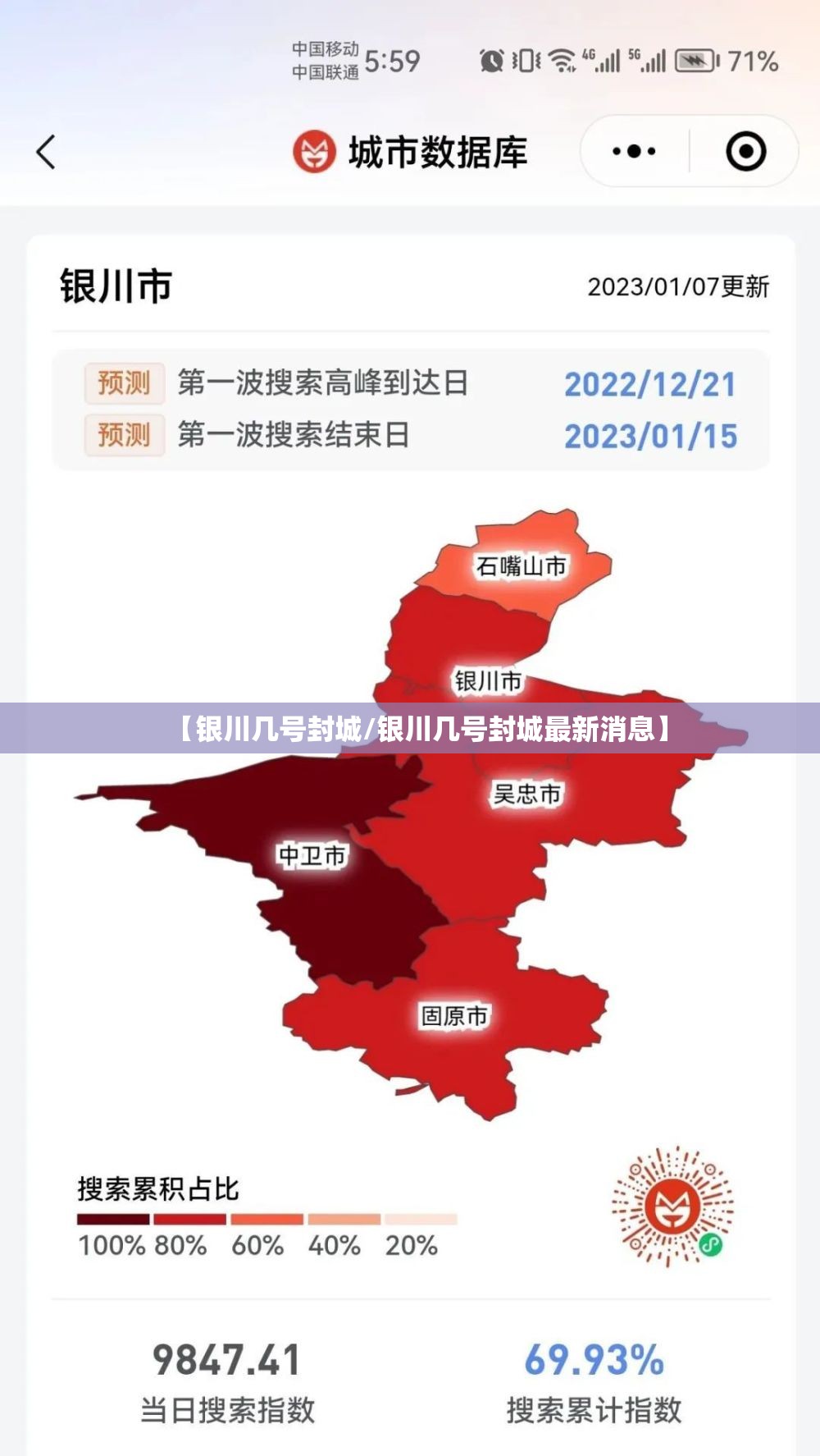 【银川几号封城/银川几号封城最新消息】