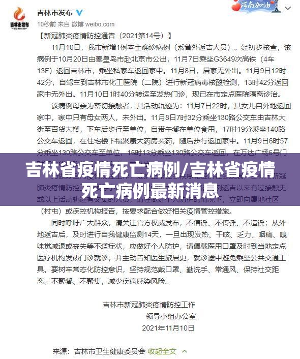 吉林省疫情死亡病例/吉林省疫情死亡病例最新消息
