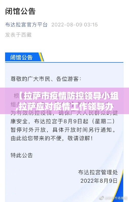 【拉萨市疫情防控领导小组,拉萨应对疫情工作领导办公室】