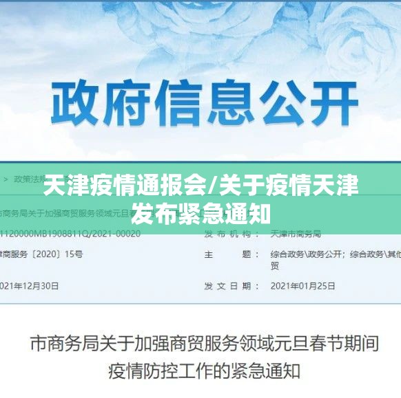 天津疫情通报会/关于疫情天津发布紧急通知