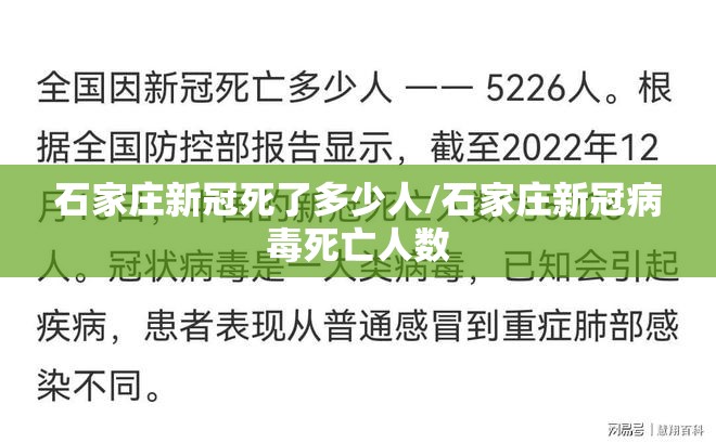 石家庄新冠死了多少人/石家庄新冠病毒死亡人数
