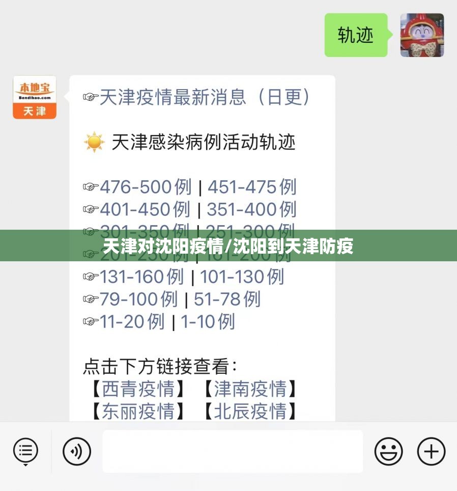 天津对沈阳疫情/沈阳到天津防疫