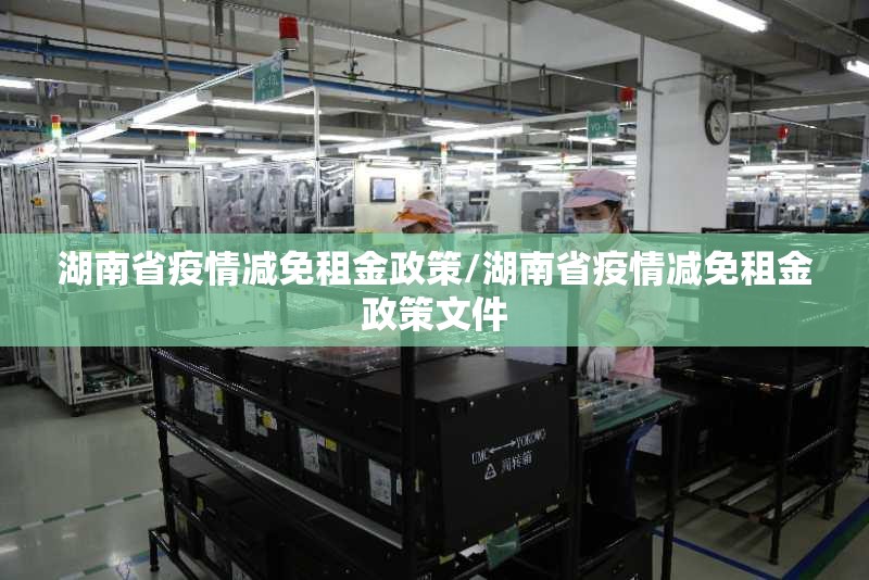 湖南省疫情减免租金政策/湖南省疫情减免租金政策文件