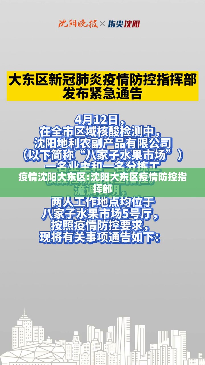 疫情沈阳大东区:沈阳大东区疫情防控指挥部