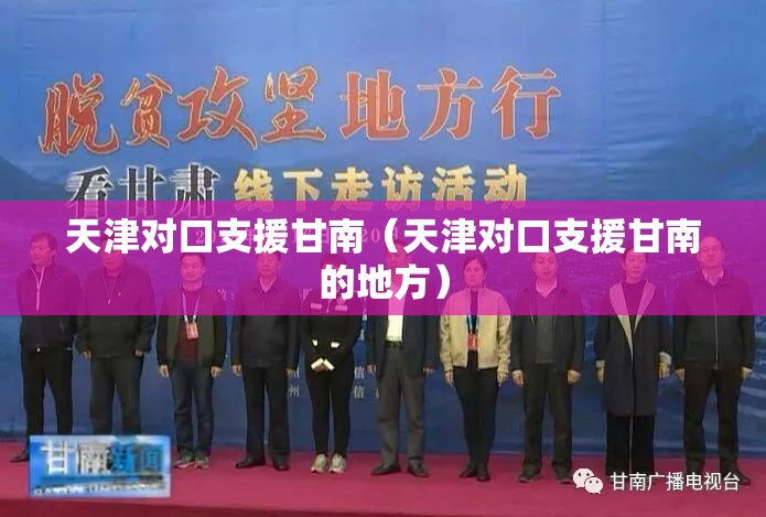 天津对口支援甘南（天津对口支援甘南的地方）