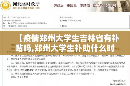 【疫情郑州大学生吉林省有补贴吗,郑州大学生补助什么时候下发】