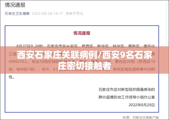 西安石家庄关联病例/西安9名石家庄密切接触者