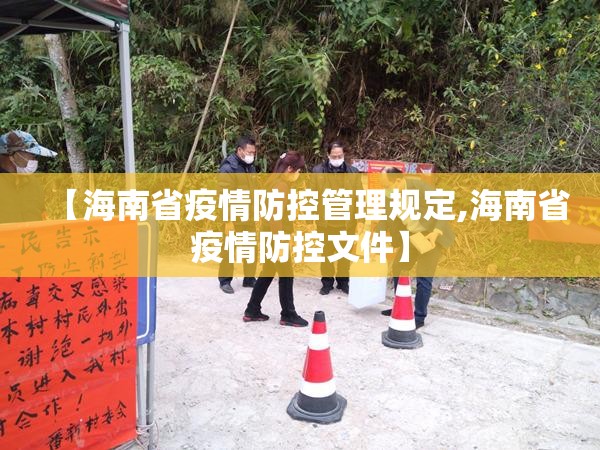 【海南省疫情防控管理规定,海南省疫情防控文件】