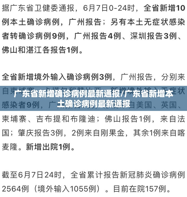 广东省新增确诊病例最新通报/广东省新增本土确诊病例最新通报