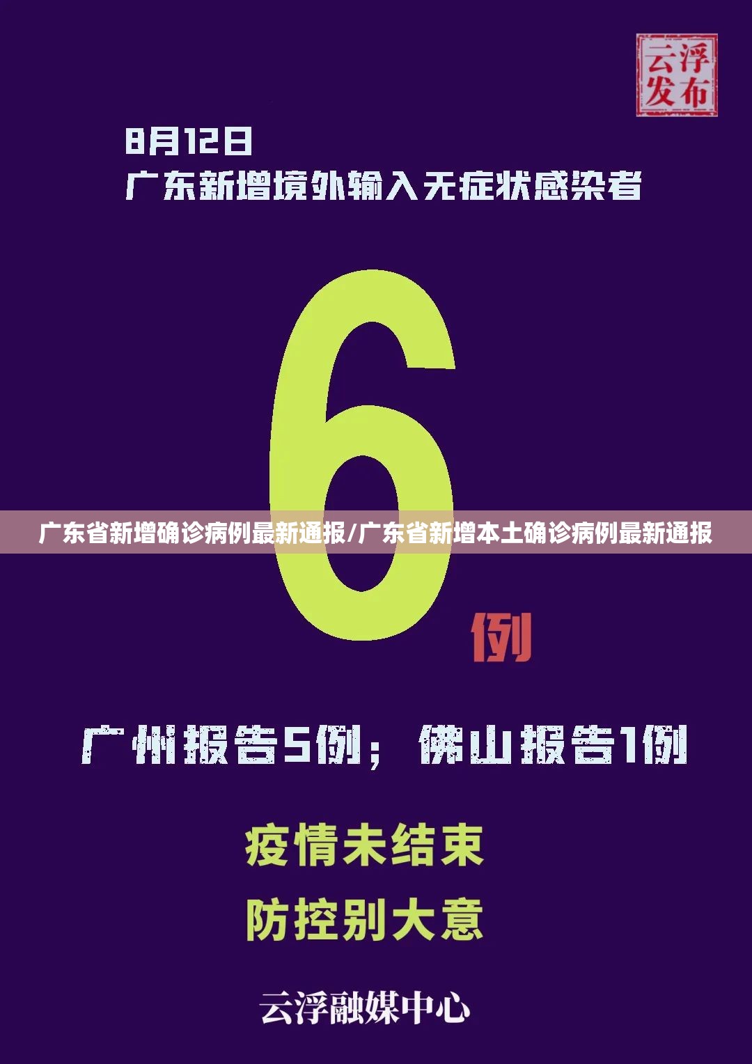 广东省新增确诊病例最新通报/广东省新增本土确诊病例最新通报