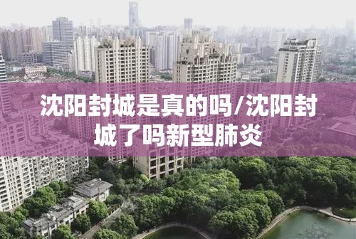 沈阳封城是真的吗/沈阳封城了吗新型肺炎