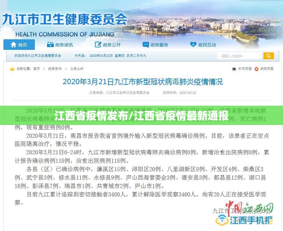 江西省疫情发布/江西省疫情最新通报