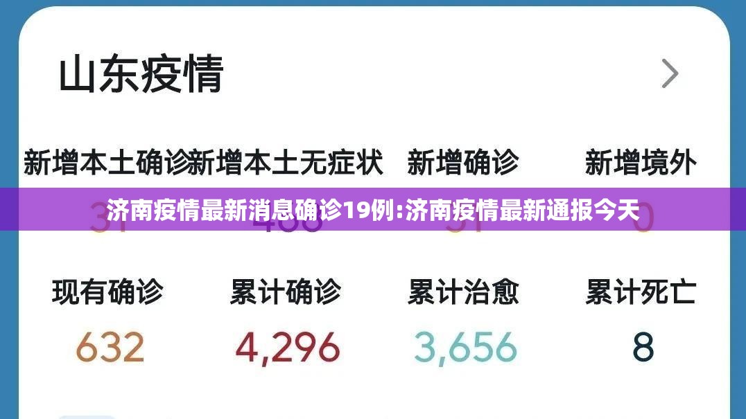 济南疫情最新消息确诊19例:济南疫情最新通报今天